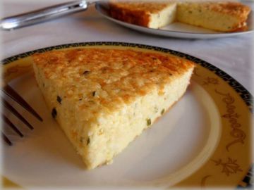 Gâteau au chou-fleur et parmesan.