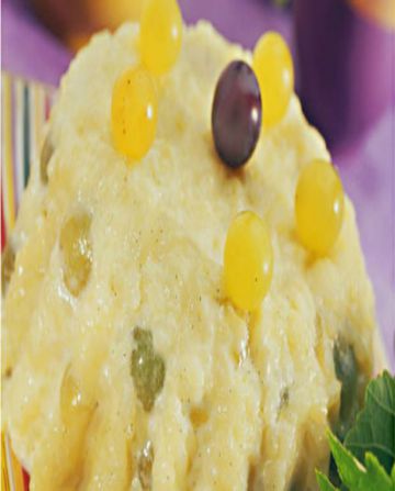 Gâteau de riz aux raisins