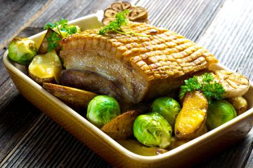 Rôti de porc confit