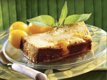 Flan Créole aux Mirabelles et à la Noix de Coco