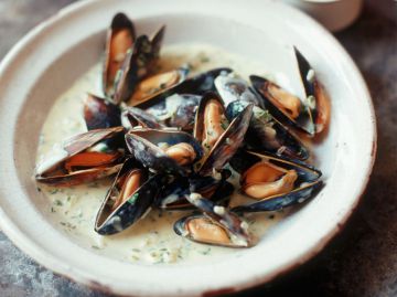 Moules à la poulette
