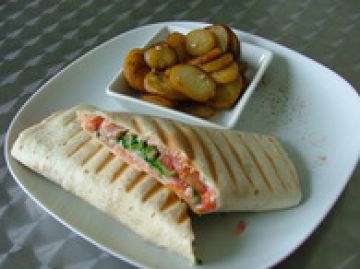 Wraps saumon-crudités