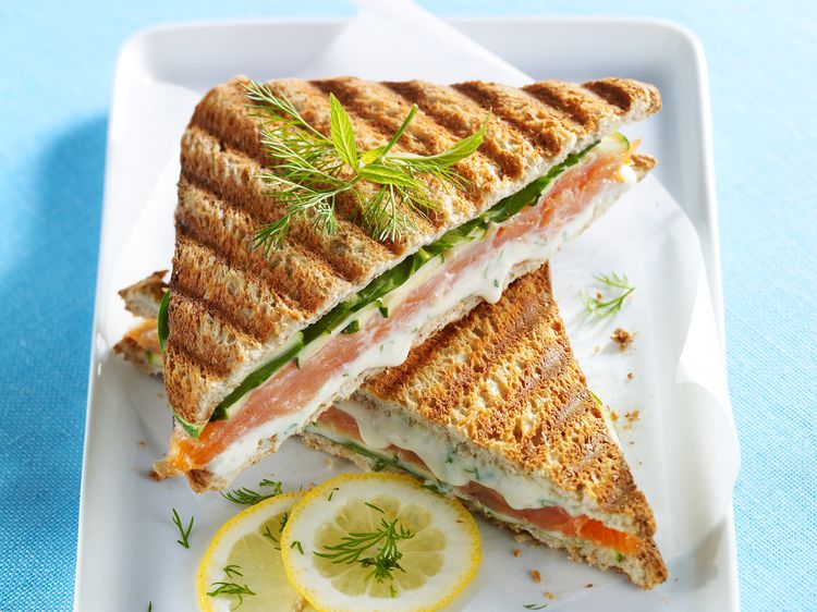 Croque-monsieur au saumon et au Boursin, facile et pas cher