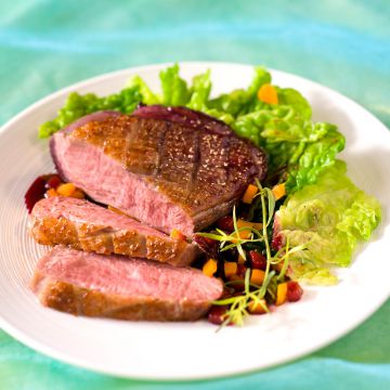 Magret au vin rouge