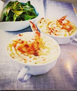 Parmentier de crevettes au paprika