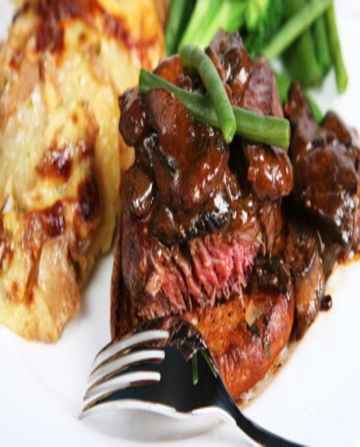 Tournedos poêlé sauce poivron