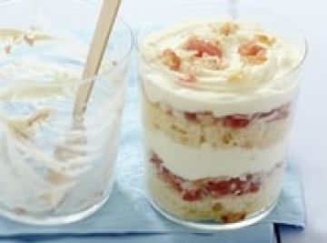 Verrines de tiramisu brioché au crabe et au Carré Frais