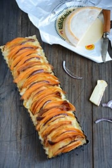 Tarte au Reblochon de Savoie et patate douce