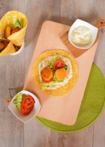 Wrap au chèvre {sans gluten,sans lactose}