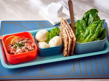 Bento léger aux oeufs durs et fromage frais