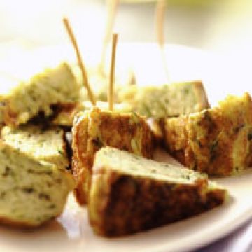 Cubes omelette aux courgettes, facile et pas cher