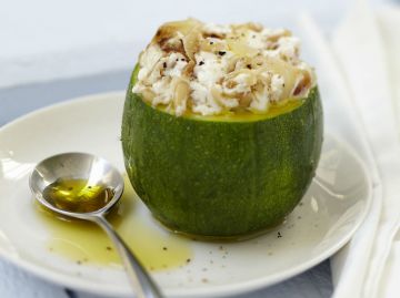 Courgettes rondes au chèvre