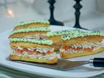 Eclairs wasabi et saumon