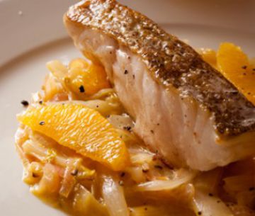 Cabillaud et marmelade d’endives à l’orange