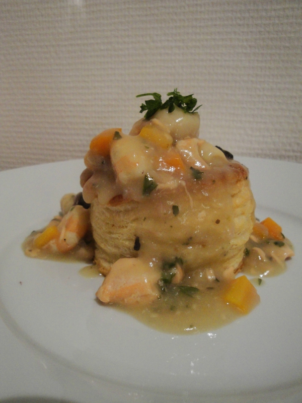 Bouchées à la reine aux fruits de mer