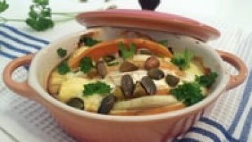 Gratin de patate douce au chèvre
