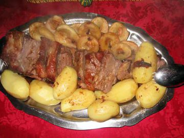 Rôti de porc aux poires