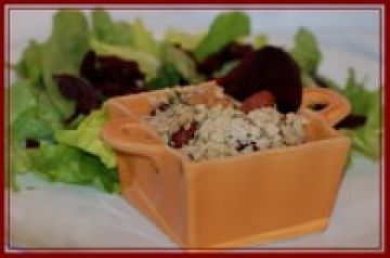 Crumble de betteraves rouges au roquefort