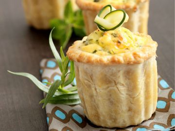 Mini-tartelettes aux courgettes
