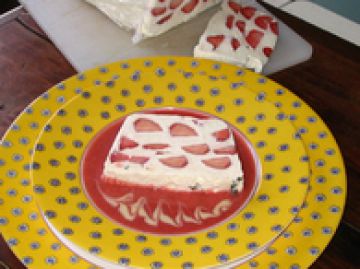 Terrine de fraises au citron et basilic