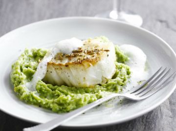 Filets de cabillaud à la crème et aux brocolis