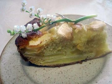 Gâteau aux pommes mascarpone.