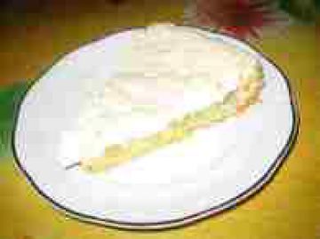 Gâteau à la rhubarbe meringué