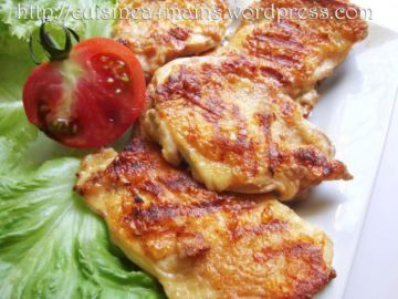 Poulet grillé et riz à l'orientale