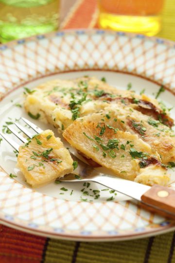 Navets gratinés au parmesan