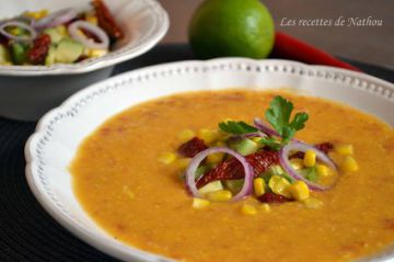 Soupe au maïs et chorizo
