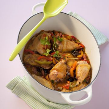 Poulet sauté aux poivrons