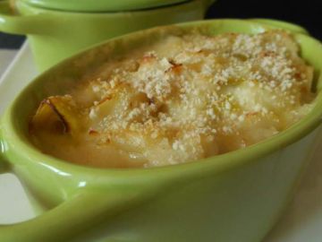 Gratin de poisson aux poireaux
