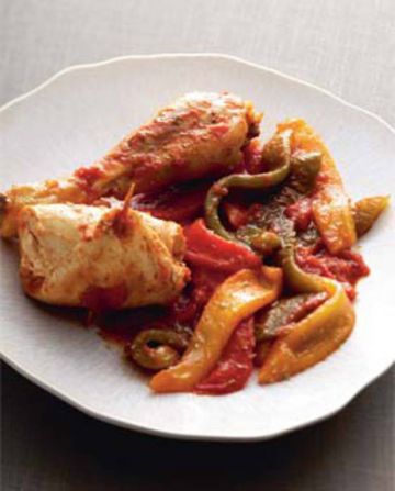 Poulet aux poivrons