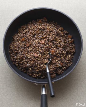 Tendres lentilles aux carottes
