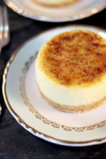 Mini Cheesecakes façon crème brulée