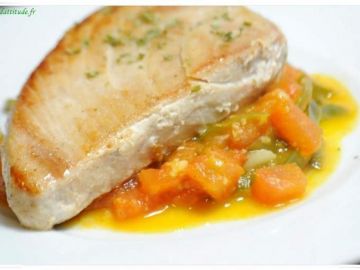 Thon albacore à l’orientale.