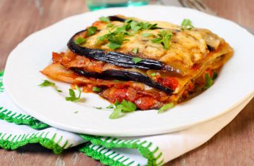 Lasagnes aux aubergines et feta