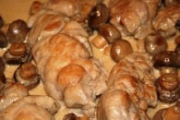 Ris de veau aux champignons