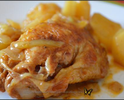 Délice de poulet pommes de terre et sa sauce Worcester cookeo