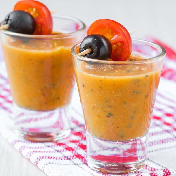 Velouté de potiron en verrine