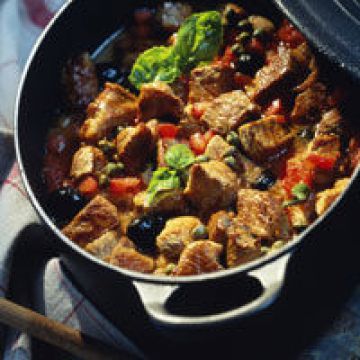Veau en cocotte aux haricots