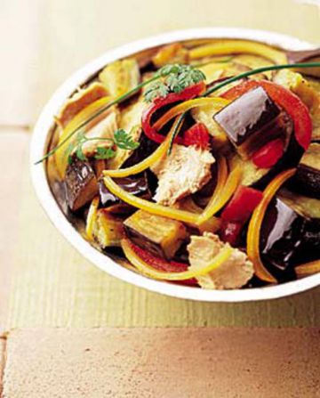 Salade d'aubergines et thon