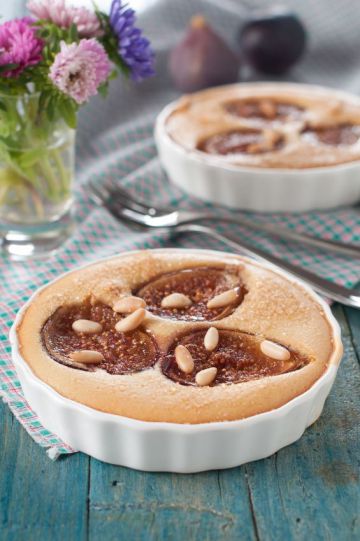 Clafoutis aux figues fraîches et au miel