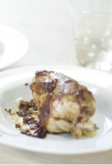 Cailles roties aux lardons