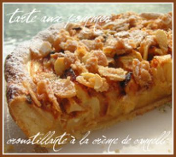 Tarte aux pommes croustillante à la crème de cannelle