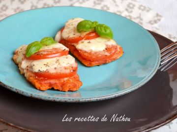 Pain perdu tomate et mozzarella