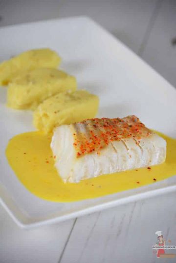 Dos de cabillaud au beurre de mandarine 