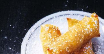 Nems de poires à la crème d’amandes