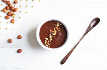 Crème banane-choco-coco & noisettes pralinées