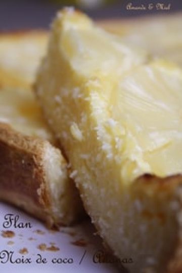 Flan noix de coco ananas